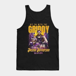 Justin Jefferson Griddy Original Aesthetic Tribute 〶 Tank Top